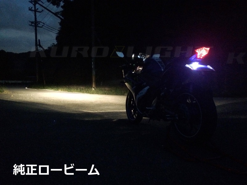 YZF-R25対応 H7 LEDヘッドライト GLN-H7をモニターいただきました