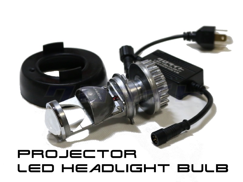 バイク用 H4 プロジェクターLEDヘッドライトバルブ SWD01-H4 | クロ